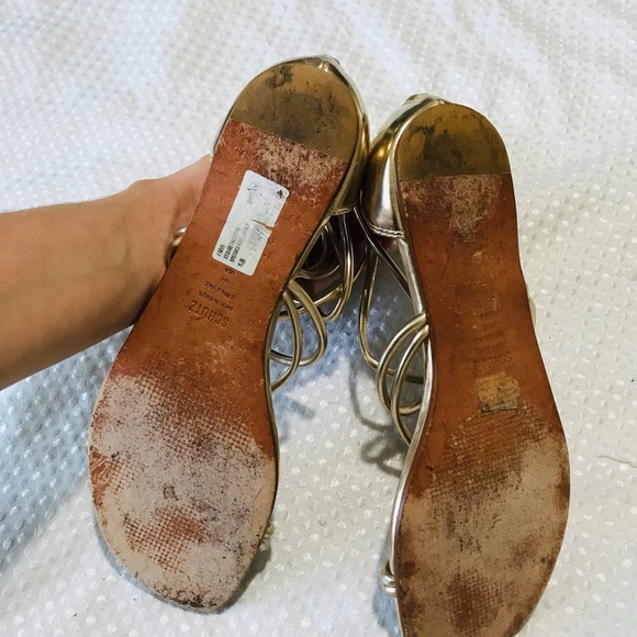 SCHUTZ gold sandals - Picture 9 of 9